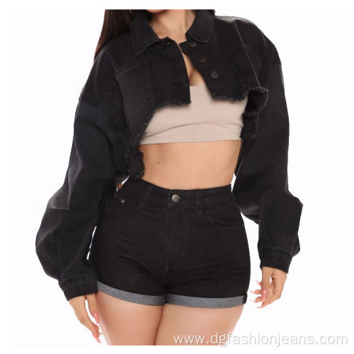 Vintage Crop Top Short Women Summer Jacket